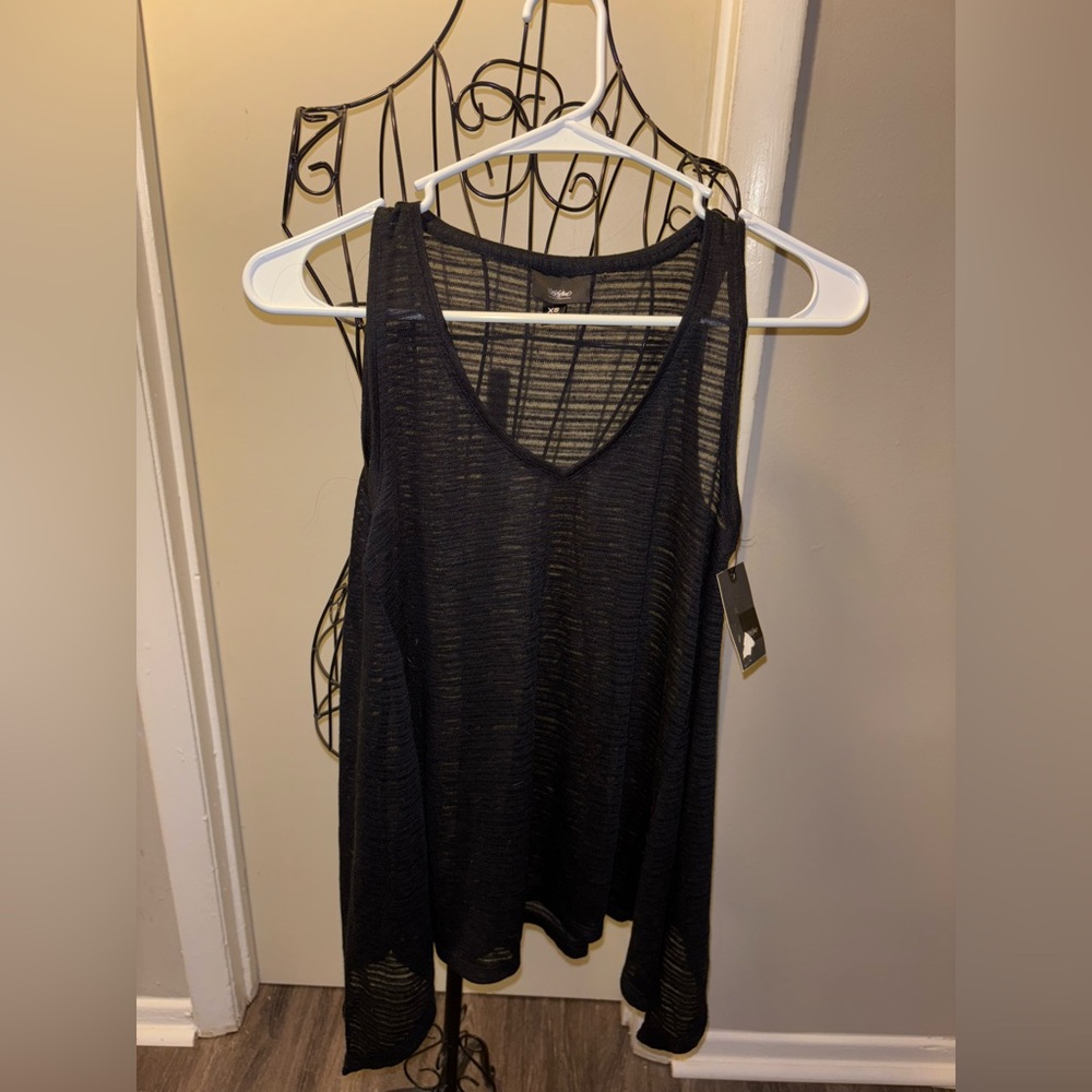 Mossimo Black Sheer Women's Top size xs (NWT)